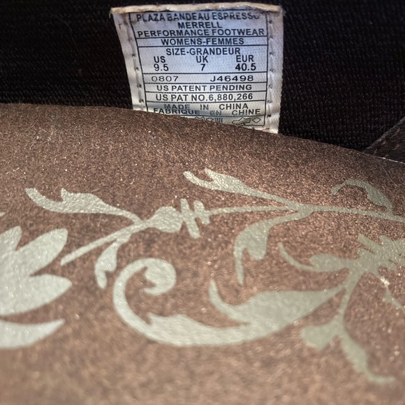 Merrell Plaza Bandeau Espresso Women’s Size 9.5 Mary Jane Wedge Shoes Brown - Picture 4 of 8